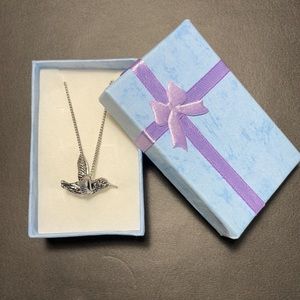 Humming bird necklace by Fossil